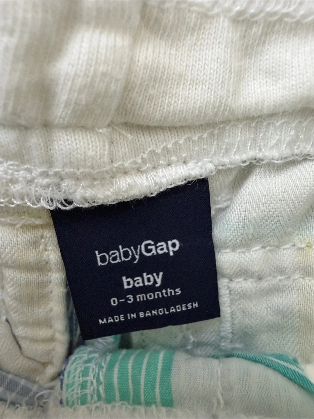 Baby Gap Turquoise Polo Top with Button Placket and Matching plaid shorts